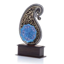 تندیس با بشقاب میناکاری