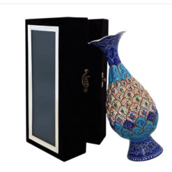 گلدان ۲۰ سانتی میناکاری باکس مخمل - Image 2