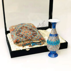 ست گلدان میناکاری و ترمه مناسب هدیه
