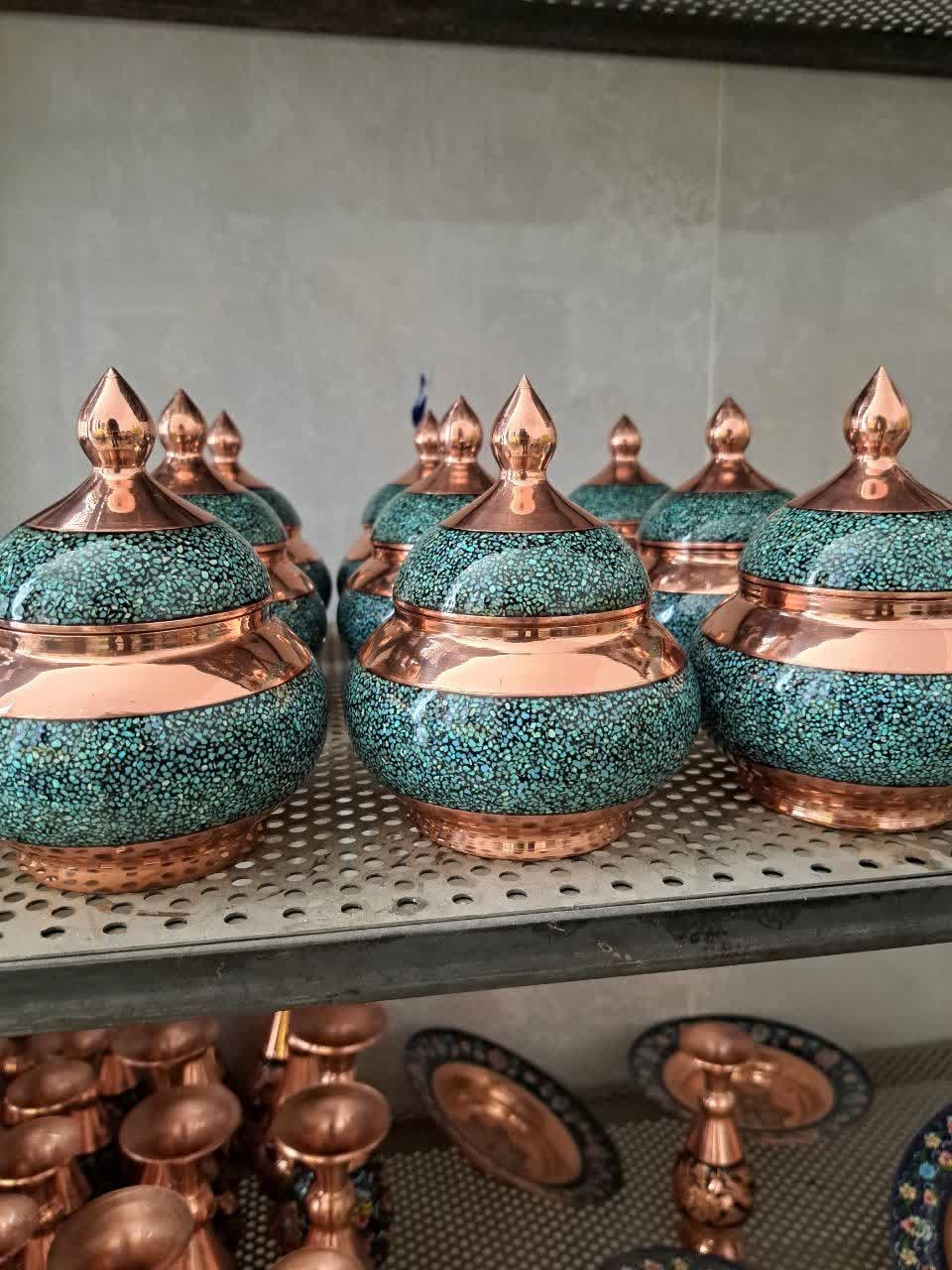 قندان فیروزه کوبی سایز۱۸