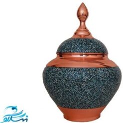 قندان سیبی فیروزه کوبی و باکس موزه ایی