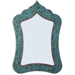 آینه فیروزه کوبی مدل تاج دار