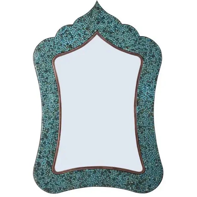 آینه فیروزه کوبی مدل تاج دار