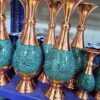 گلدان فیروزه کوبی ۳۰سانت