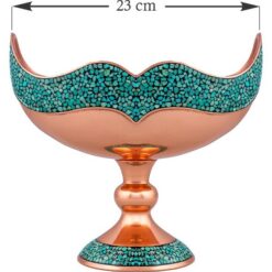 کشکول فیروزه کوبی کد F105 ارتفاع 20cm