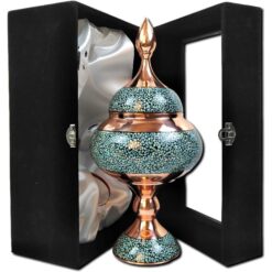 شکلات خوری مس و فیروزه کوب اصفهان (ارتفاع 32 و قطر 14س)