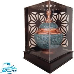 قندان سیبی فیروزه کوبی و باکس موزه ایی