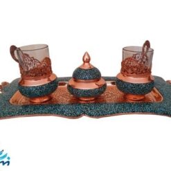سرویس چای خوری دو نفره فیروزه کوبی
