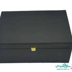 ست هدیه جفت گلدان و شکلات خوری فیروزه کوب به همراه جعبه هدیه