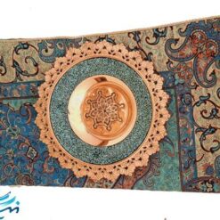 ست بشقاب فیروزه کوبی و ترمه