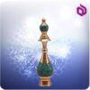 تنگ صراحی مس و فیروزه کوب 20 سانت شمائی