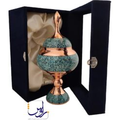 پک هدیه شکلات خوری 26 فیروزه کوبی با جعبه مخمل
