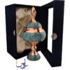 پک هدیه شکلات خوری 28 فیروزه کوبی با جعبه مخمل