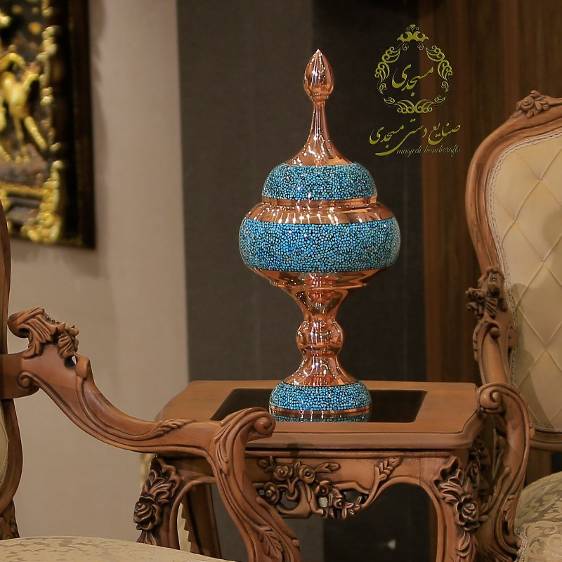 شکلات خوری فیروزه کوبی ارتفاع 58cm کد F24