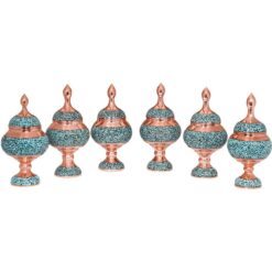 ست 6 تکه شکلات خوری فیروزه کوبی