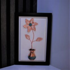 قاب گل مس و فیروزه GF-01