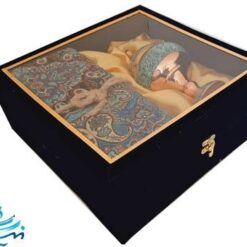 پک شکلات خوری فیروزه کوبی 25 سانتی و ترمه