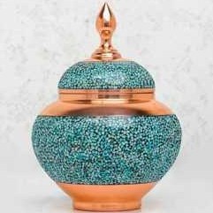 خرید قندان فیروزه کوب | صنایع دستی هنر روح اصفهان
