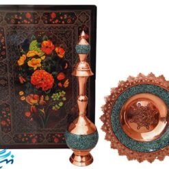 پک هدیه فیروزه کوبی تنگ و بشقاب