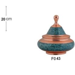 بشقاب پرنده بزرگ فیروزه کوبی آقاجانی کد F043