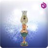چراغ نفتی فرانسوی مس و فیروزه کوب شمائی (کد 50367)