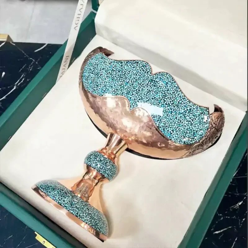 پک کشکول 3 فیروزه کوبی چرم VIP
