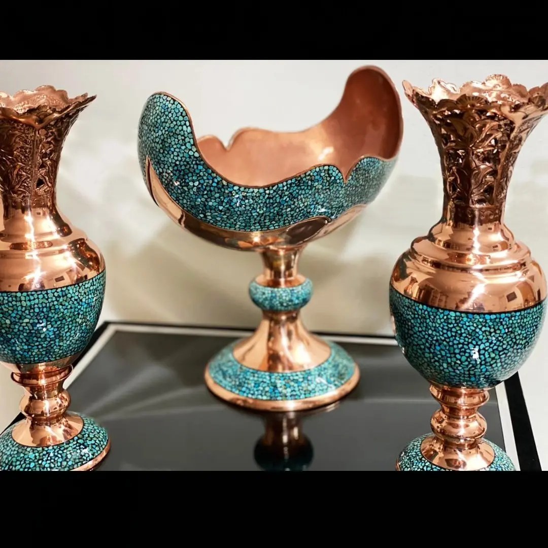 ست سه تکه سنبلدان و کشکول فیروزه کوبی