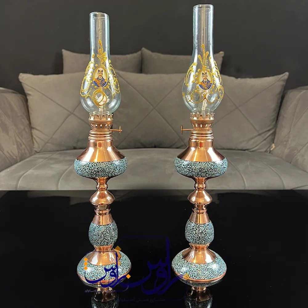 چراغ شاه عباسی فیروزه کوب