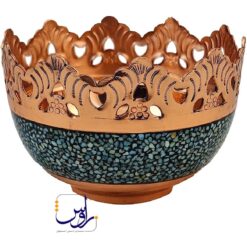کاسه بشقاب شبکه بری فیروزه کوبی سایز 16