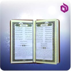 حافظ و گلستان و بوستان سعدی پالتويی چرم با گلدان فیروزه 16