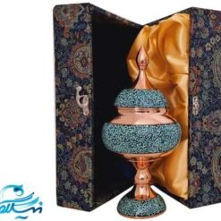 شکلات خوری 25 سانتی فیروزه کوبی با جعبه ترمه