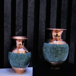 گلدان بلونی مس و فیروزه GB