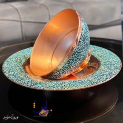 کاسه و بشقاب ساده فیروزه کوبی