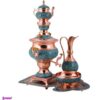 سرویس سماور 5 پارچه فیروزه کوبی آقاجانی کد F120