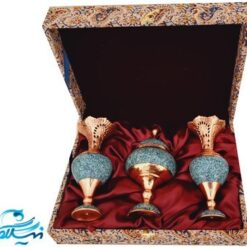 پک سنبلدان و شکلات خوری فیروزه کوب و باکس قلمکار