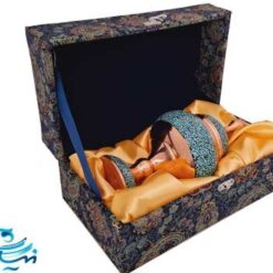 شکلات خوری 25 سانتی فیروزه کوبی با جعبه ترمه