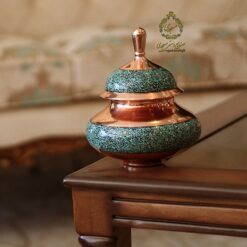 قندان دخل فیروزه کوب سایز کوچک 17cm کد F29