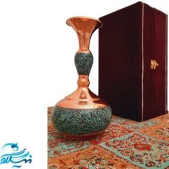 بسته گلدان فیروزه کوبی و ترمه
