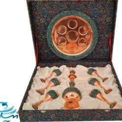 سرویس تنگ و جام فیروزه کوبی با جعبه