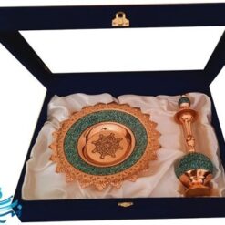 گیفت هدیه تنگ و بشقاب فیروزه کوبی