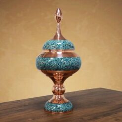 خرید شکلات‌خوری سایز 45 فیروزه کوب | صنایع دستی هنر روح اصفهان