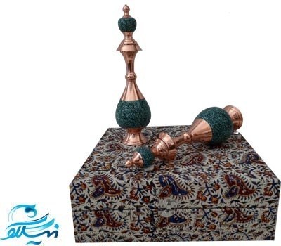 تنگ صراحی فیروزه کوبی با جعبه