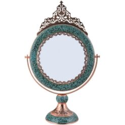آینه گرد متوسط فیروزه کوبی آقاجانی کد F029