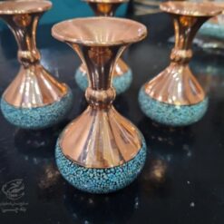 گلدان فیروزه کوبی شلغمی