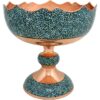 کاسه پایه دار فیروزه کوبی – کد 3946