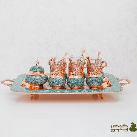 سرویس چای خوری فیروزه کوبی