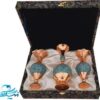 پک هدیه سنبلدان و گلدان فیروزه کوبی
