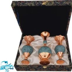 پک هدیه سنبلدان و گلدان فیروزه کوبی