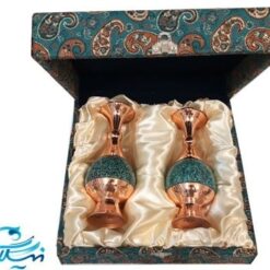 ست هدیه فیروزه کوبی اصفهان با جعبه نفیس ترمه