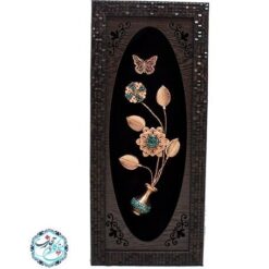 تابلو فیروزه کوبی شاخه گل مسی